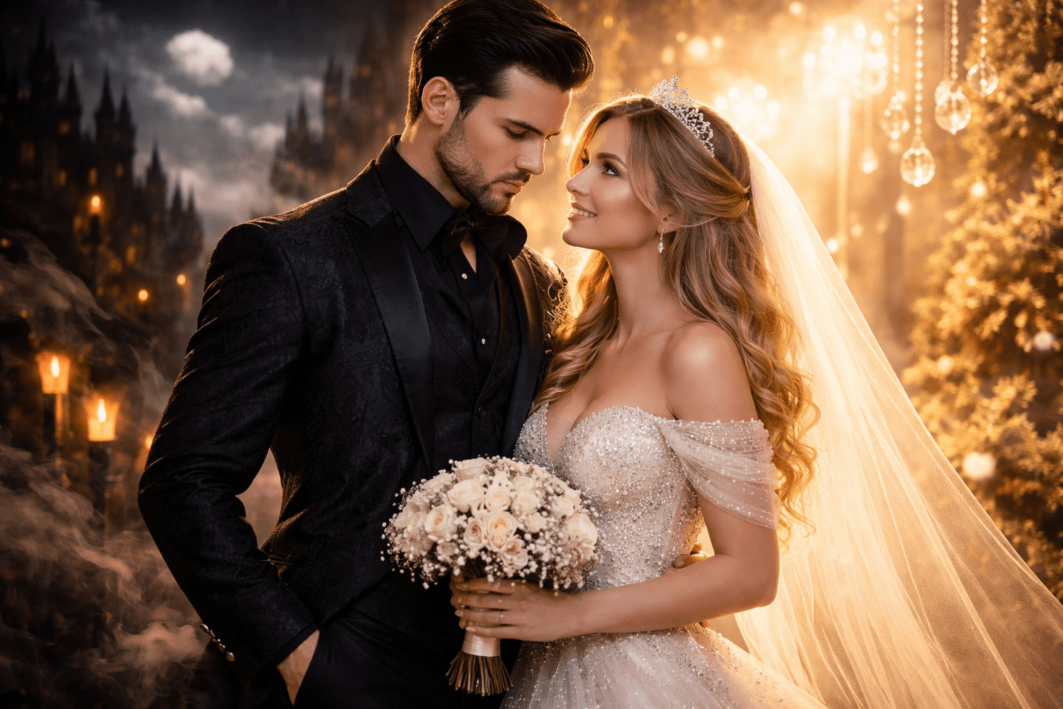 Cinematic wedding background